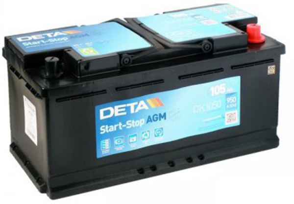 Аккумулятор Deta Stop-Start AGM DK1050 105 А/ч
