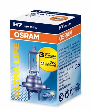 Лампа галогенная Osram H7 Ultra Life 1шт [64210ULT]