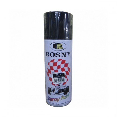Краска Bosny аэрозоль черная матовая 400 мл