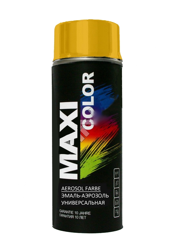 Краска Maxi Color аэрозоль золотисто-желтая 400 мл (RAL 1004)
