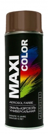 Краска Maxi Color аэрозоль коричнево-шоколадная 400 мл (RAL 8017)