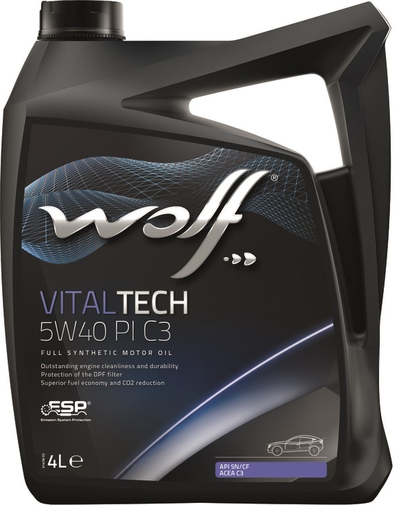Моторное масло Wolf Vital Tech 5W-40 PI C3 4л