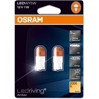 Лампа светодиодная Osram W5W LEDriving Amber 2шт [2855YE-02B]