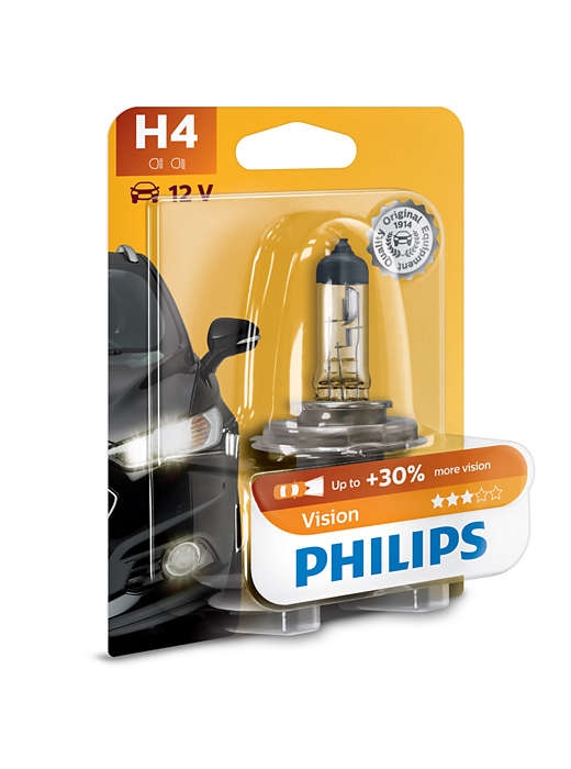 Лампа галогенная Philips H4 Vision 1шт