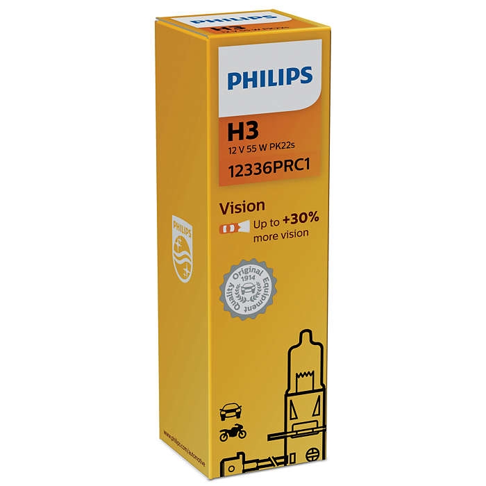 Лампа галогенная Philips H3 Vision 1 шт