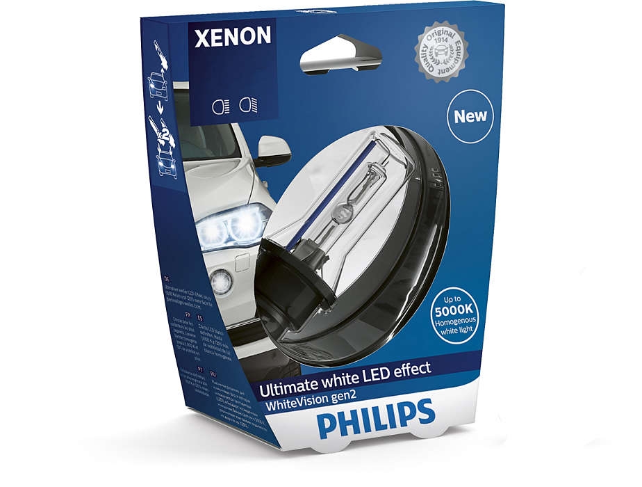 Лампа ксеноновая Philips D1S Xenon WhiteVision gen2 1 шт