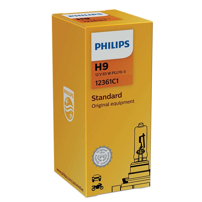Лампа галогенная Philips H9 Standart 1шт