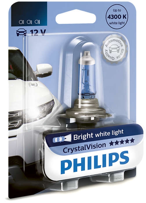 Лампа галогенная Philips H4 CrystalVision 1 шт