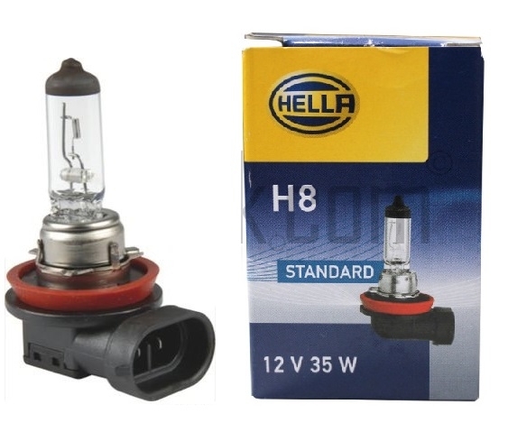 Лампа галогенная Hella H8 12V 35W (PGJ19-1) 1 шт