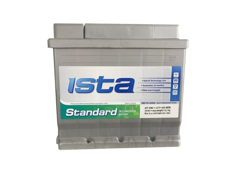Аккумулятор ISTA Standard 6CT-50A1 E (50 А/ч)