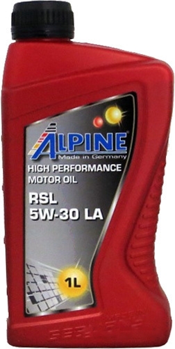 Моторное масло Alpine RSL 5W-30 LA 1л