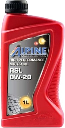 Моторное масло Alpine RSL 0W-20 1л