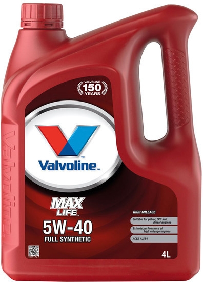 Моторное масло Valvoline MaxLife Synthetic 5W-40 4л