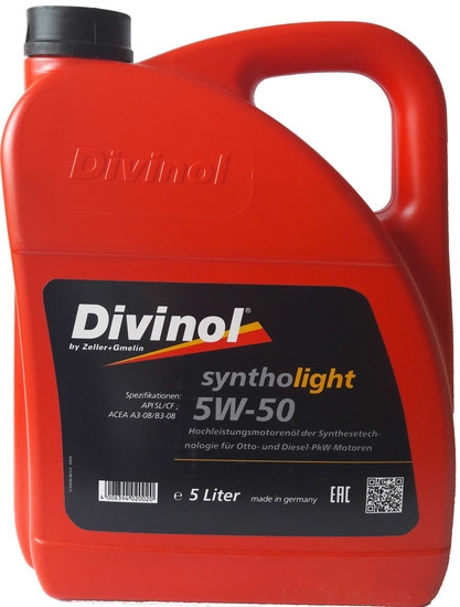 Моторное масло  Divinol Syntholight 5W-50 5л