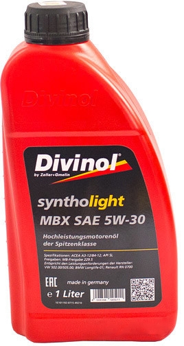 Моторное масло Divinol Syntholight MBX 5W-30 1л