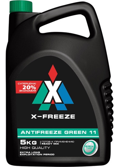 Антифриз X-Freeze Green 5кг