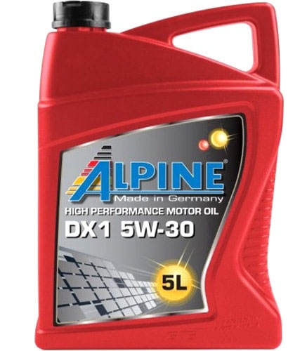 Моторное масло Alpine DX1 5W-30 5л