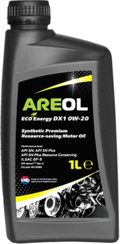 Моторное масло Areol Eco Energy DX1 0W-20 1л