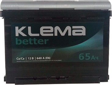 Аккумулятор Klema Better 6CТ-65А(0) (65 А·ч)