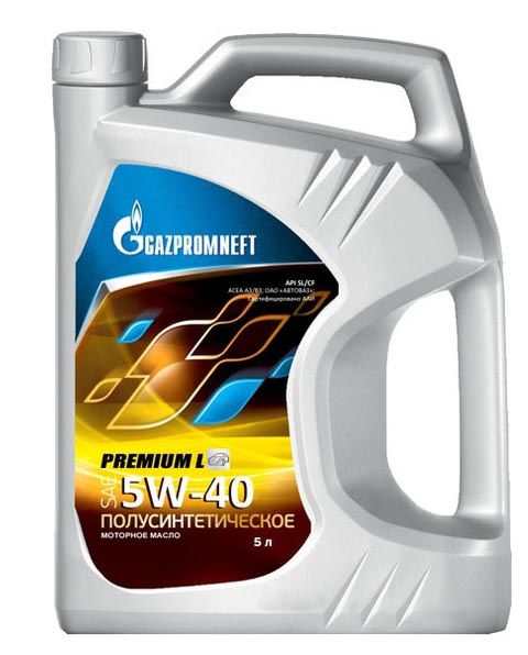 Моторное масло Gazpromneft Premium L 5W-40 5л