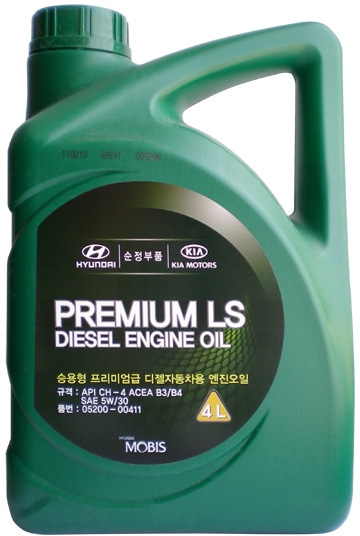 Моторное масло Hyundai/KIA Premium LS Diesel CH-4 5W-30 4л
