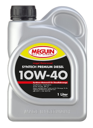 Моторное масло Meguin Megol Syntech Premium Diesel 10W-40 1л