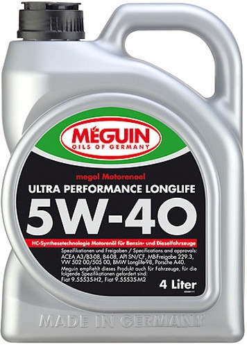 Моторное масло Meguin Megol Ultra Performance Longlife 5W-40 4л