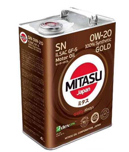 Моторное масло Mitasu MJ-102 0W-20 4л