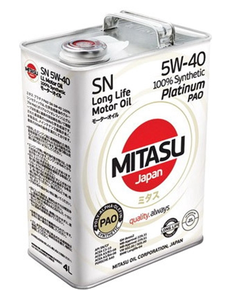 Моторное масло Mitasu MJ-112 5W-40 4л