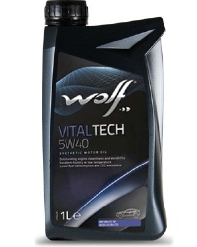 Моторное масло Wolf Vital Tech 5W-40 1л