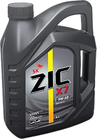 Моторное масло ZIC X7 5W-40 4л