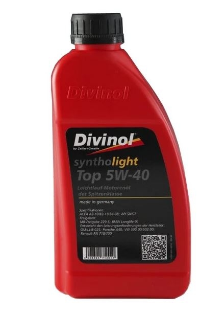 Моторное масло Divinol Syntholight Top 5W-40 1л
