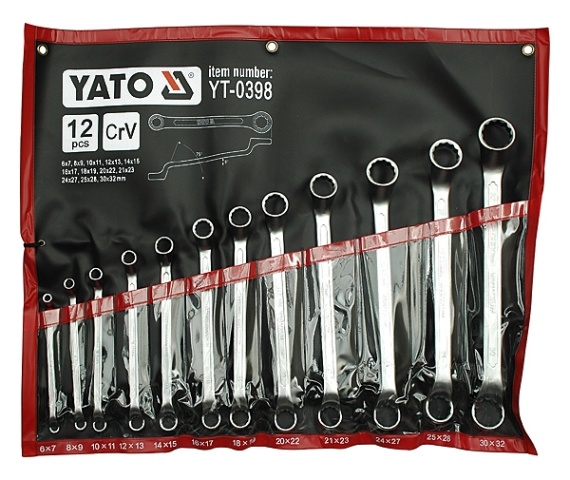 Набор ключей Yato 12 предметов YT-0398