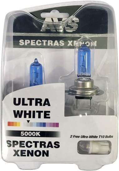Лампа галогенная AVS Spectras Xenon H7+T10 4шт
