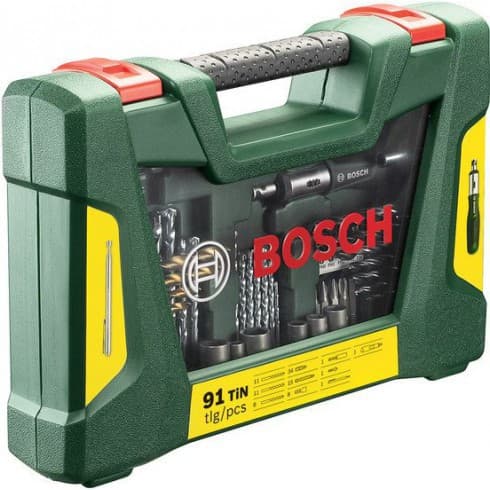 Универсальный набор инструментов Bosch V-Line Titanium 91 предмет 2607017195