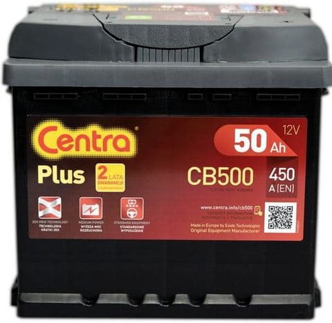 Аккумулятор Centra Plus CB500 (50 А/ч)