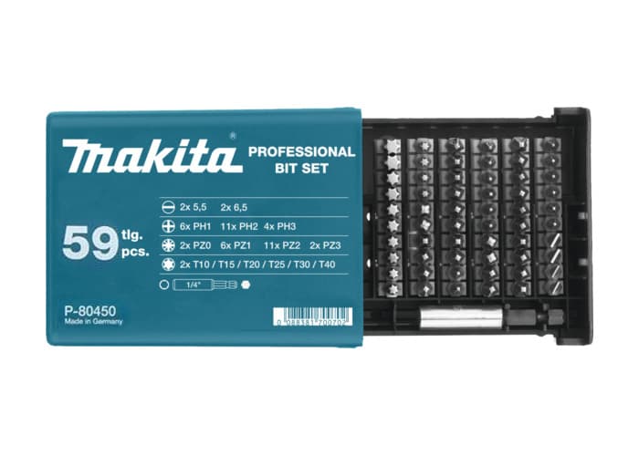 Набор бит Makita 59 предметов P-80450