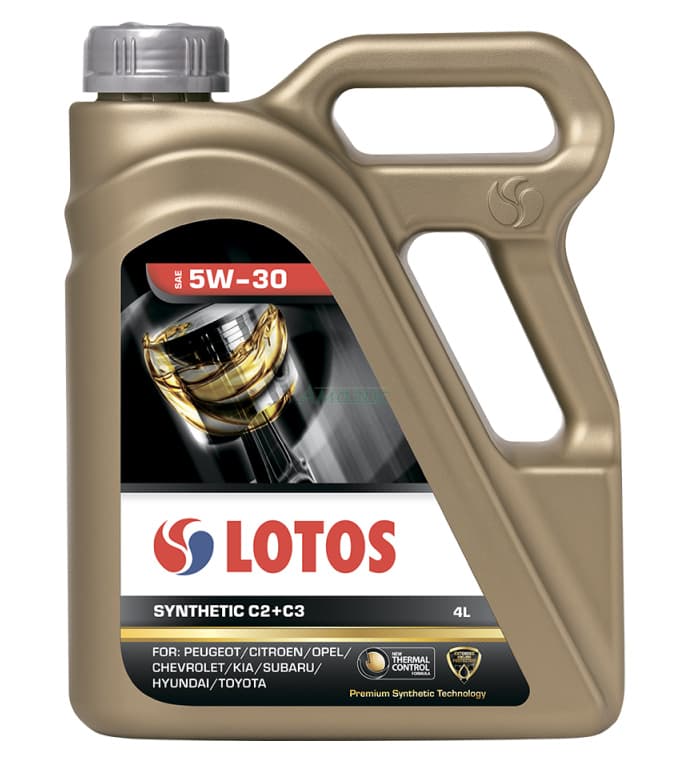 Моторное масло Lotos SYNTHETIC C2+C3 5W-30 4л