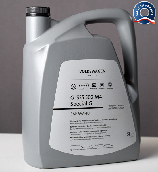 Моторное масло VAG Special G 5W-40 5л GS55502M4 (EUR)