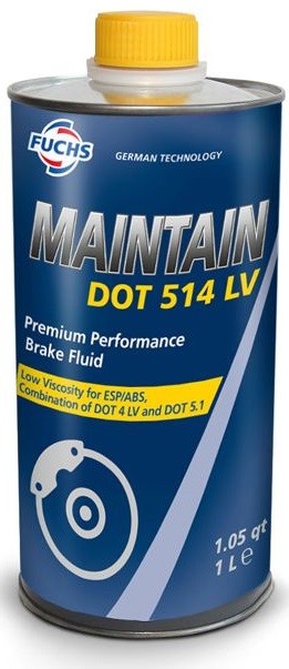 Жидкость тормозная Fuchs Maintain DOT 514 LV 1л