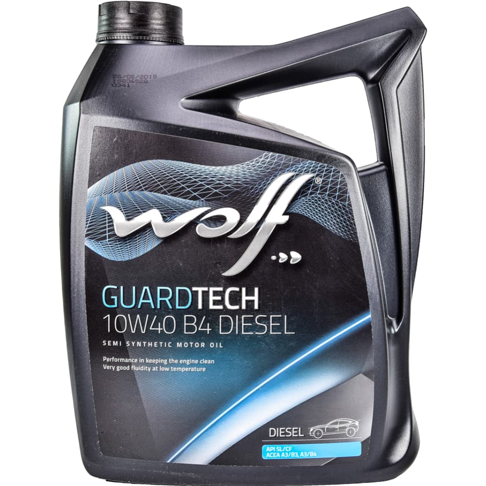 Моторное масло Wolf  Guard Tech 10W-40 B4 Diesel 5л